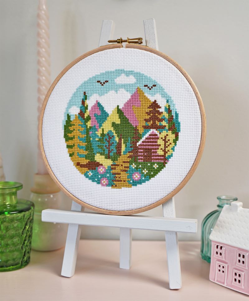 outdoors adventure cross stitch project