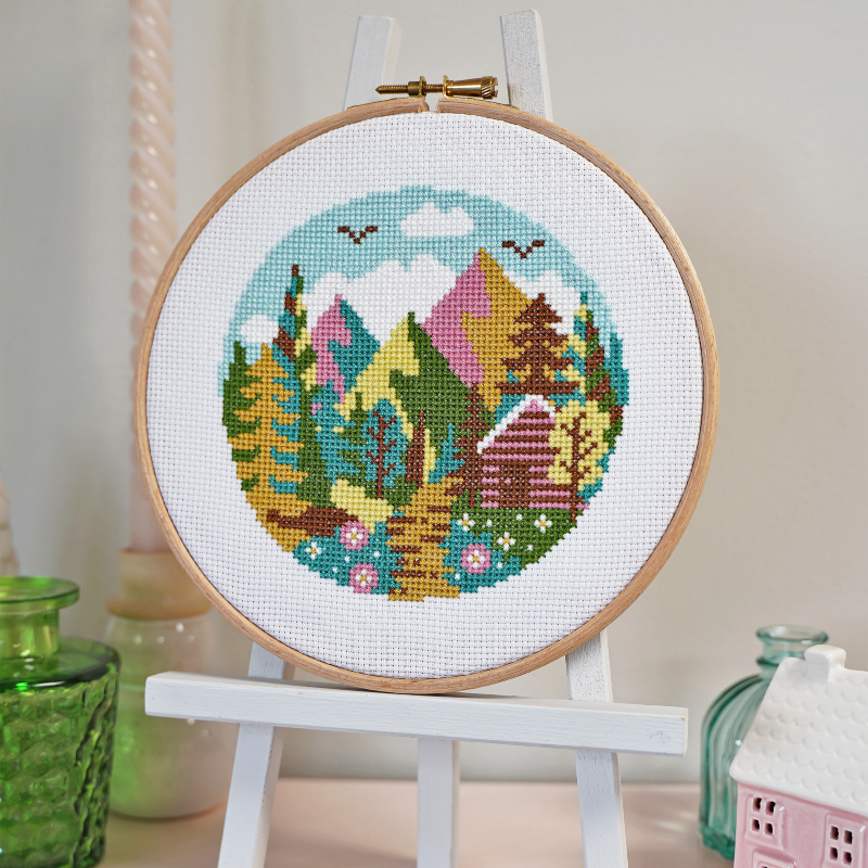 outdoors adventure cross stitch project