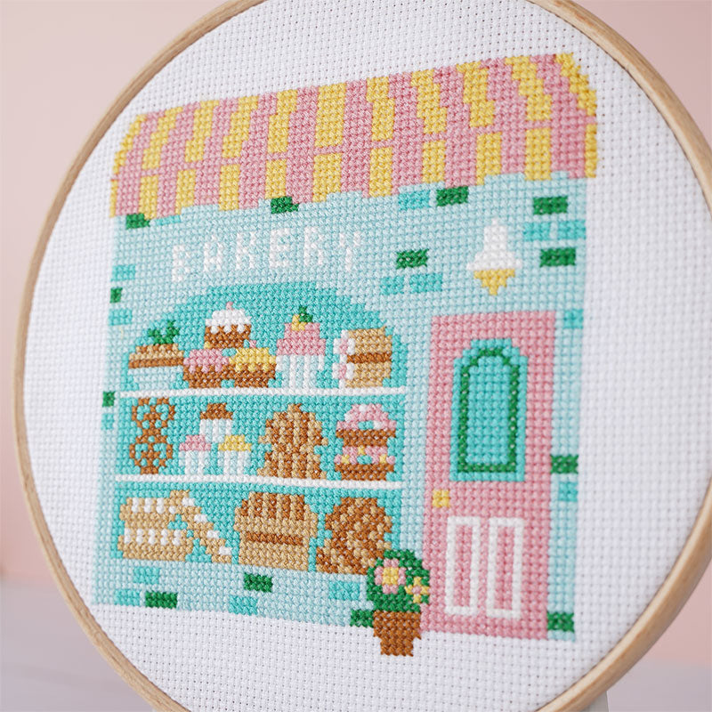 Piece of Cake Bakery - Cross Stitch Kit or Pattern