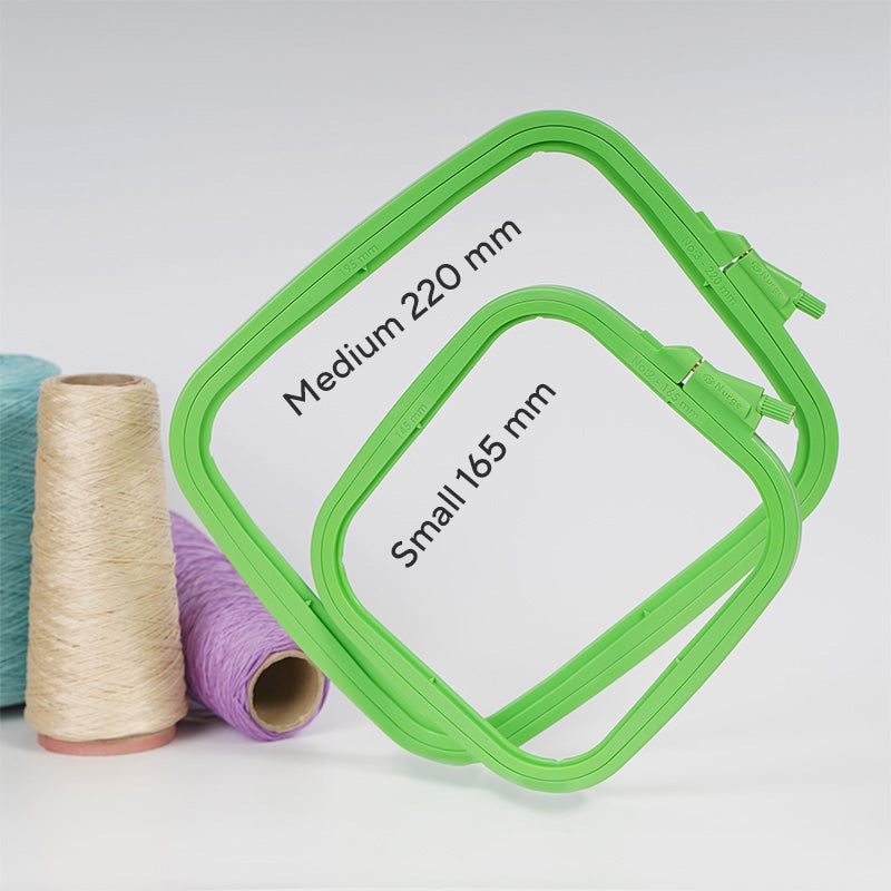 Nurge Rectangular Plastic Hoops for Embroidery and Cross Stitch