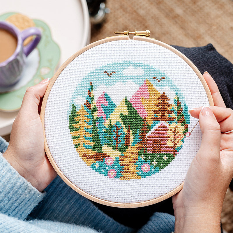 outdoors adventure cross stitch project