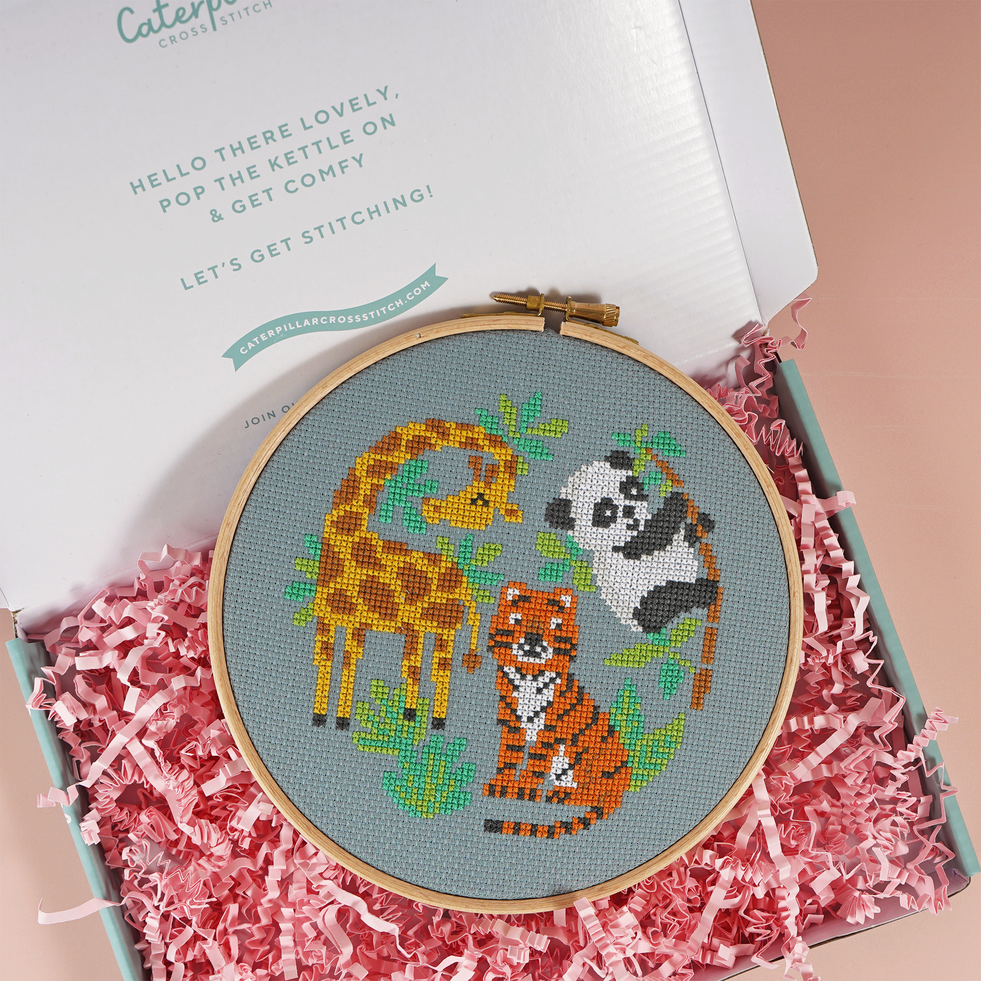 Tropical Friends - Cross Stitch Kit and Pattern