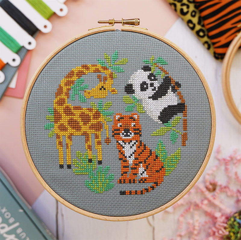 Tropical Friends - Cross Stitch Kit and Pattern