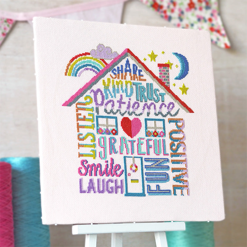 Positivity Rules - Cross Stitch Kit or Pattern