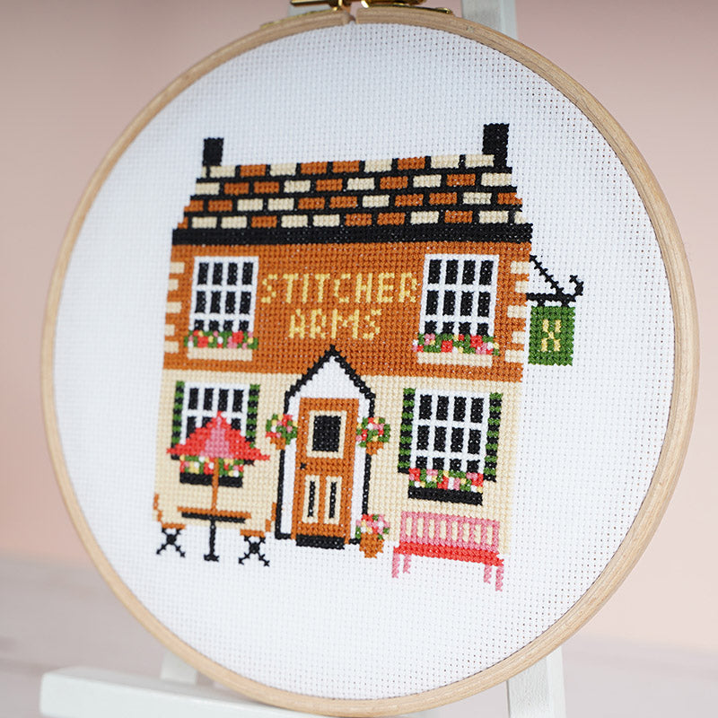 The Stitcher Arms Pub - Cross Stitch Kit or Pattern