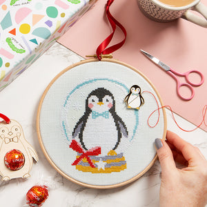 Let it Snow Penguin - Cross Stitch Kit